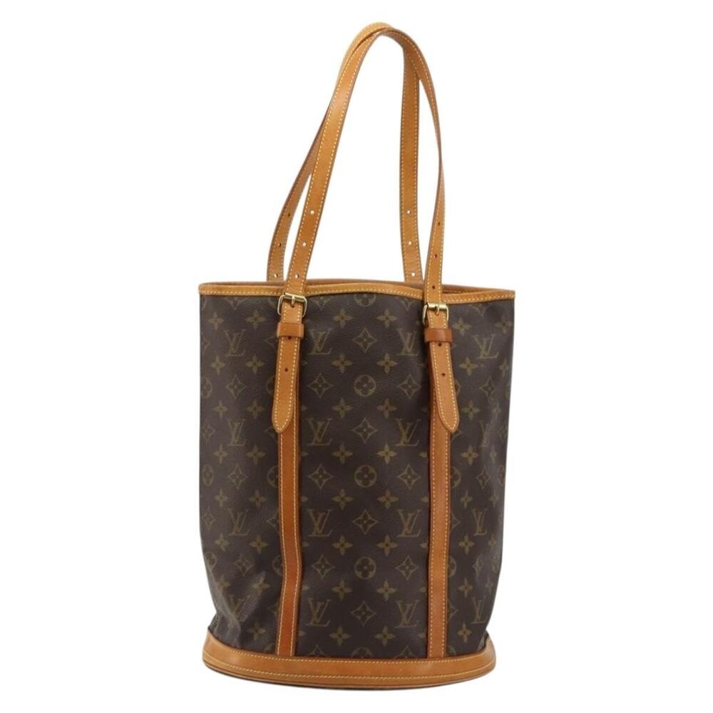 Louis Vuitton Monogram Bucket GM Shoulder Bag Brown